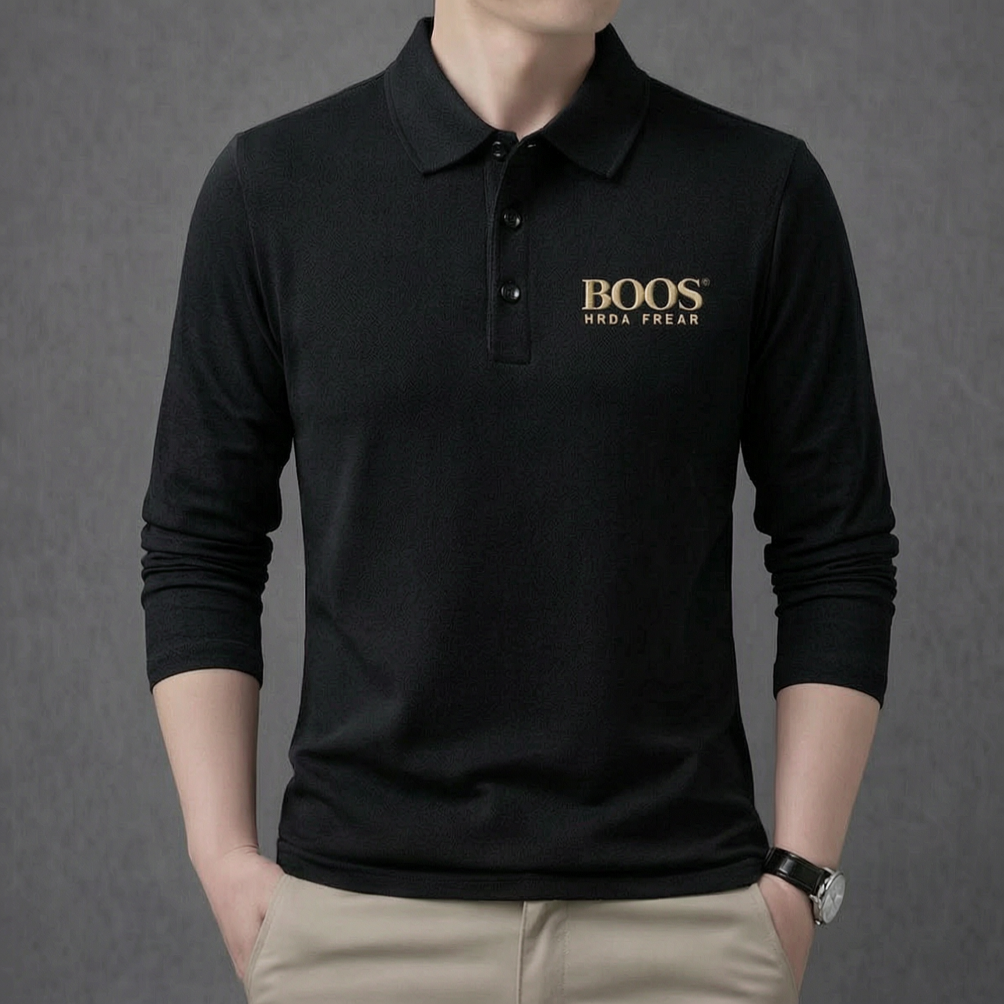 Suéter Polo Boos de algodão