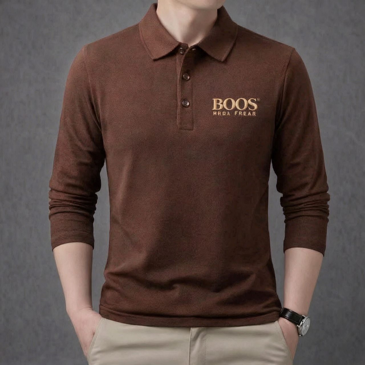 Suéter Polo Boos de algodão