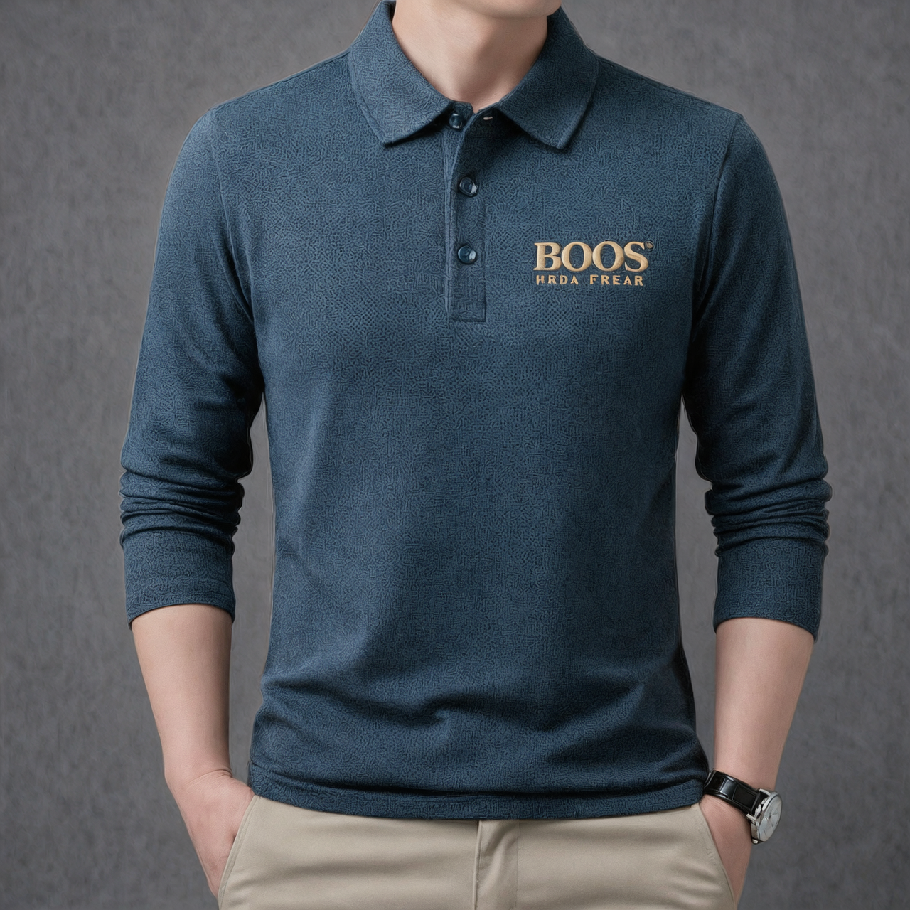 Suéter Polo Boos de algodão