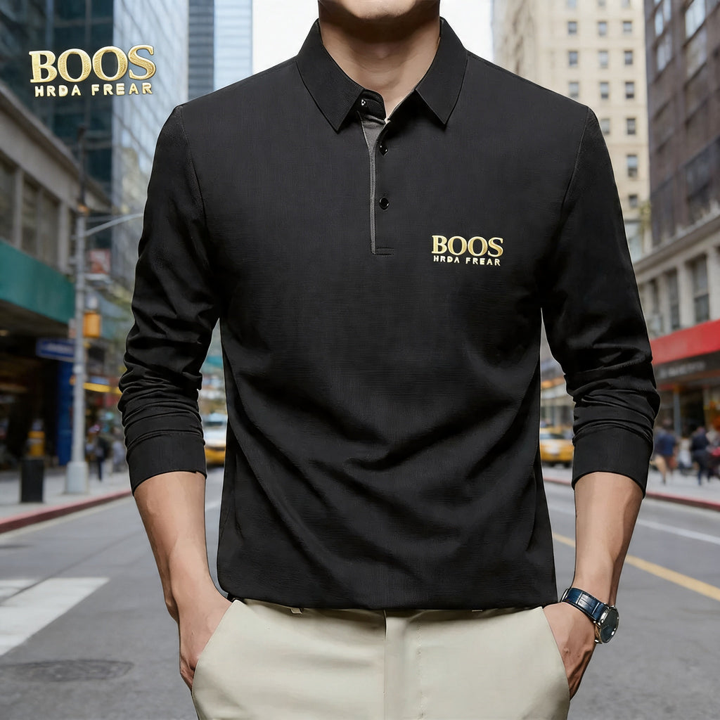 Camisa manga longa polo boos
