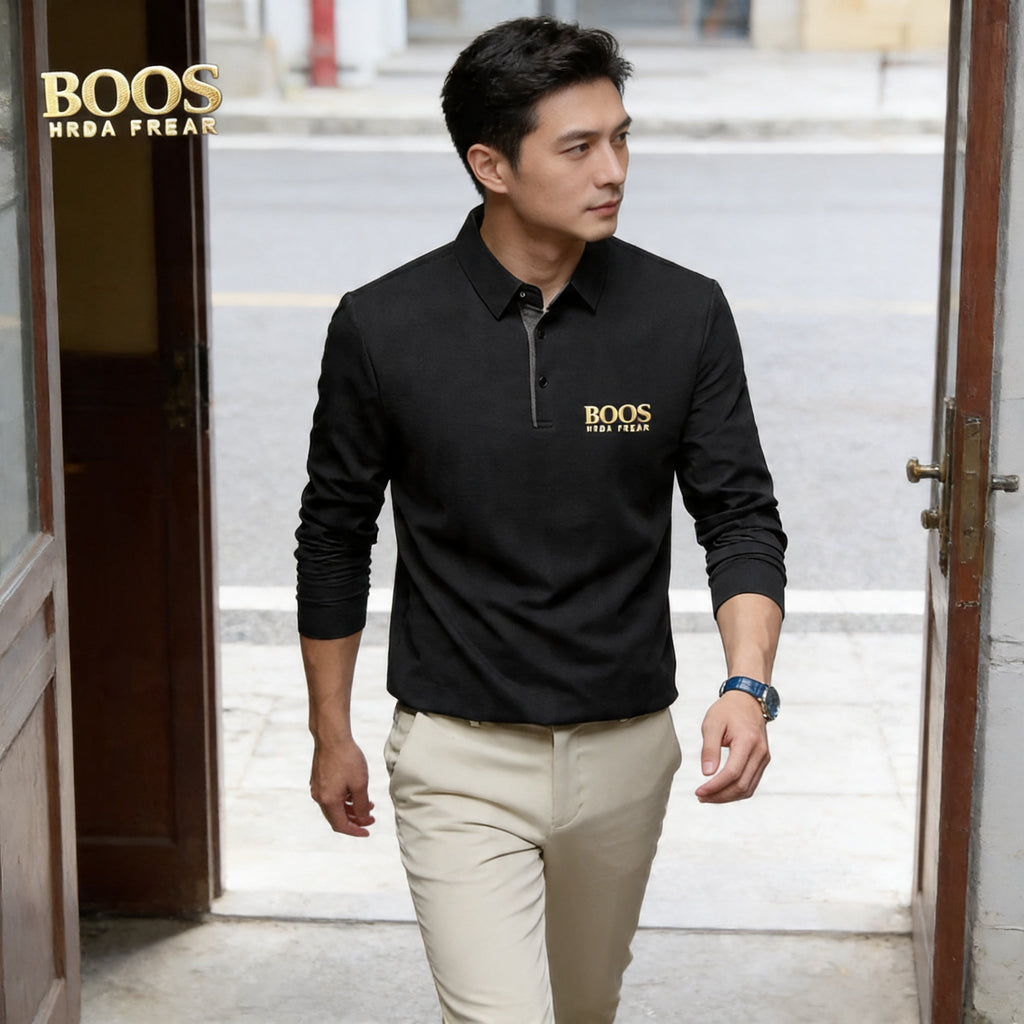 Camisa manga longa polo boos
