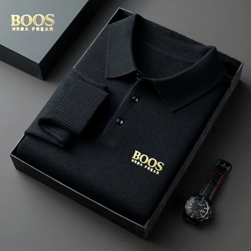 Suéter Polo Boos de algodão