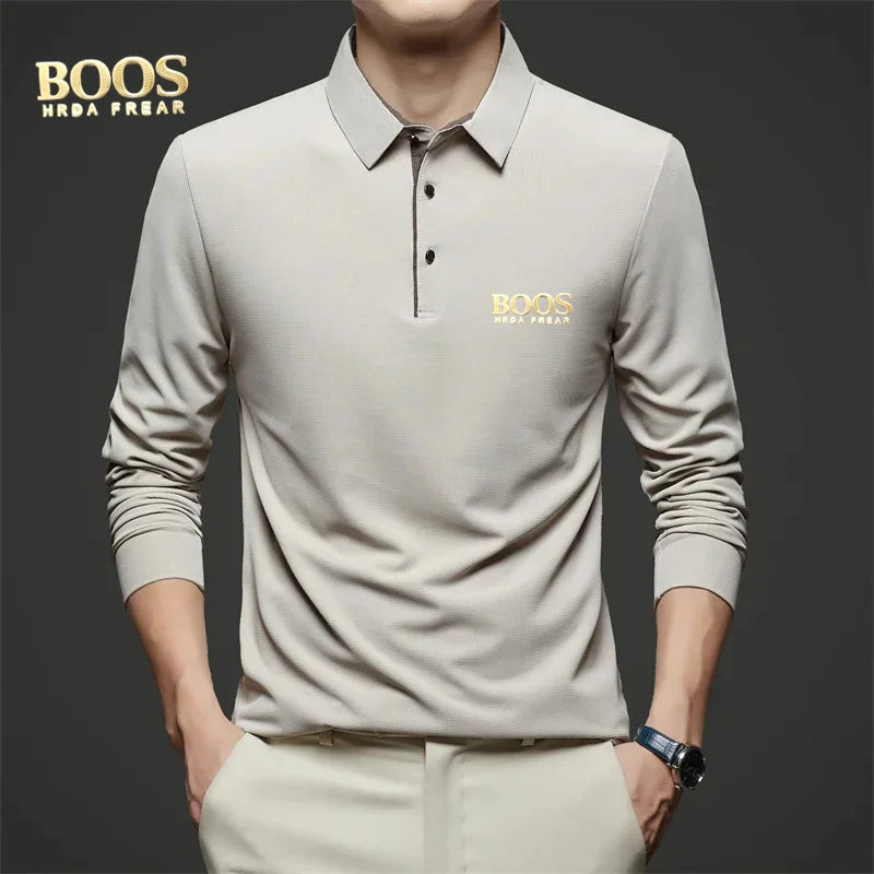 Camisa manga longa polo boos