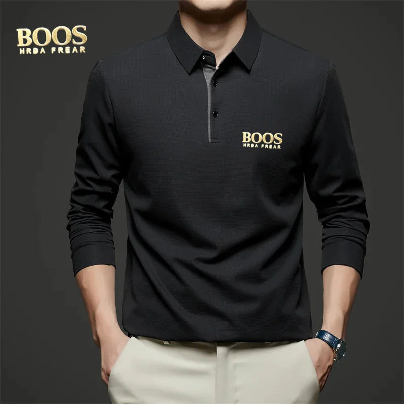 Camisa manga longa polo boos