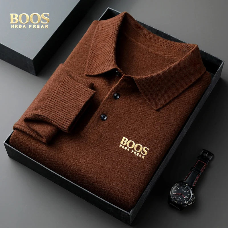 Suéter Polo Boos de algodão