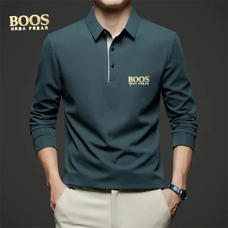 Camisa manga longa polo boos
