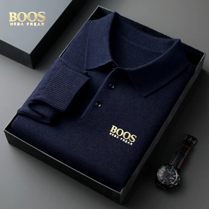 Suéter Polo Boos de algodão