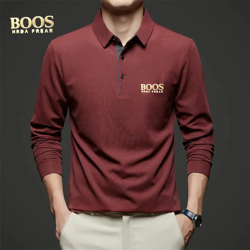 Camisa manga longa polo boos