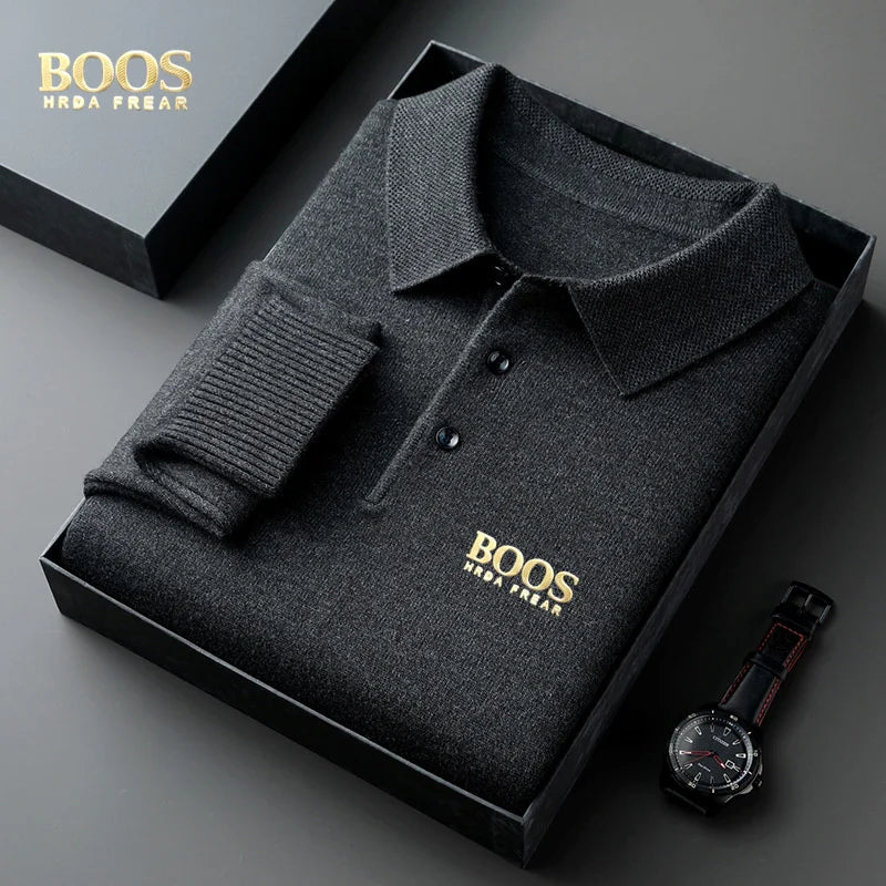 Suéter Polo Boos de algodão